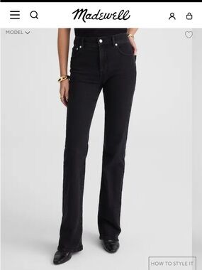 Madewell The Vintage Flare Jeans in Black